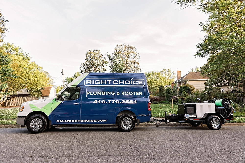 Right Choice Plumbing And Rooter Service Vehicle